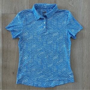 PUMA
Microdot Girls blue/ white Short Sleeve Polo Shirt Sz L(13-14) blue